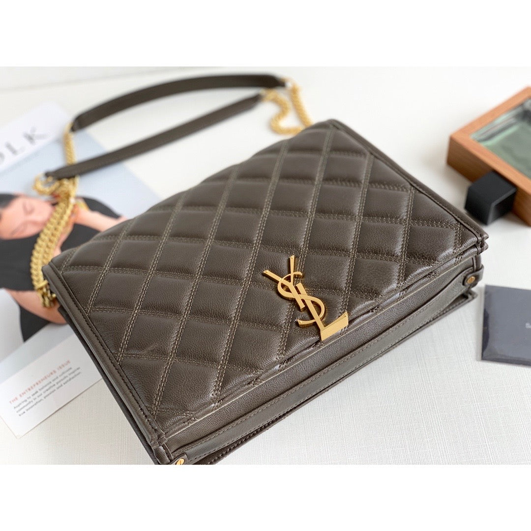 Yves Saint Laurent Becky Small Shoulder Bag Brown