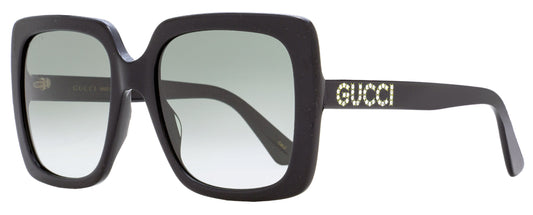Gucci Women's Crystal Logo Sunglasses GG0418S 001 Black 54mm