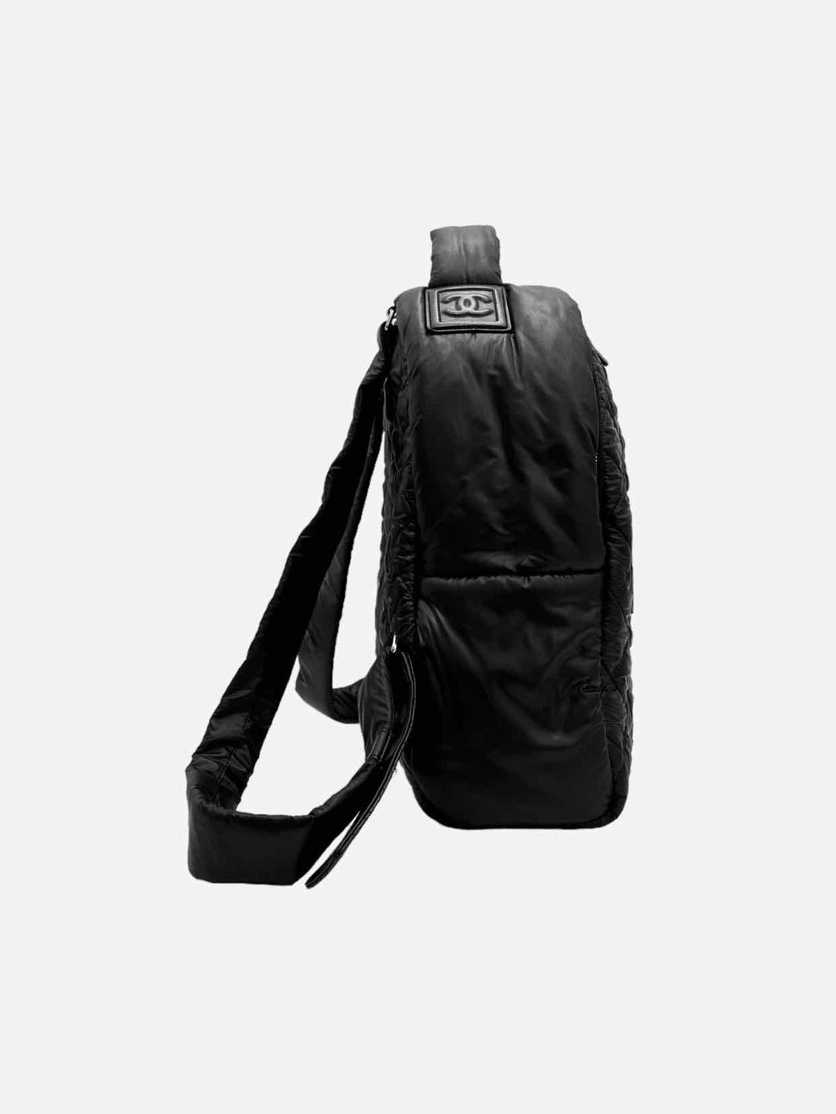 CHANEL Coco Cocoon Black Quilted Backpack