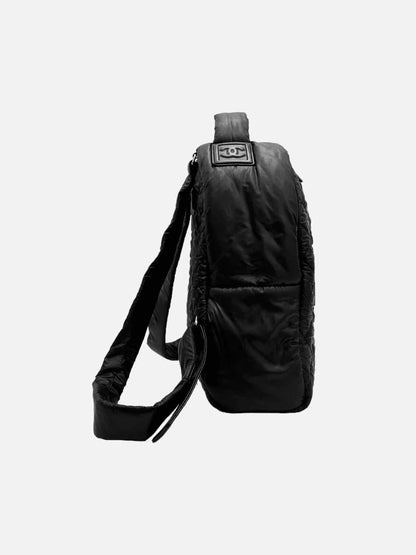 CHANEL Coco Cocoon Black Quilted Backpack