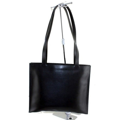 Tom Ford era, Gucci, Horse-bit style, black glossy leather, large satchel style shoulder purse with multiple compartments