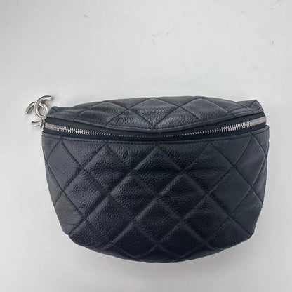 Chanel Belt Bag Black Caviar Leather Quilted x cm