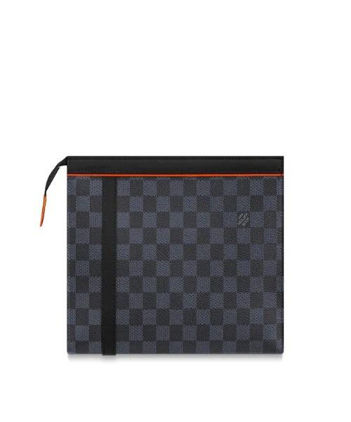 Louis Vuitton Pochette Voyage MM Damier Cobalt Canvas Race