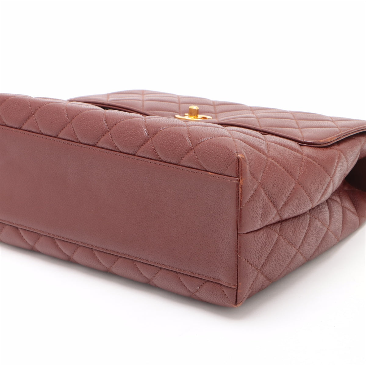 Chanel Matrasse Caviar S HandBag Brown G  4th