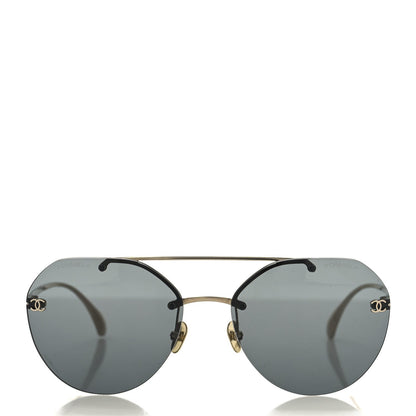 Titanium CC Pilot Aviator Sunglasses 4272-T Black Gold