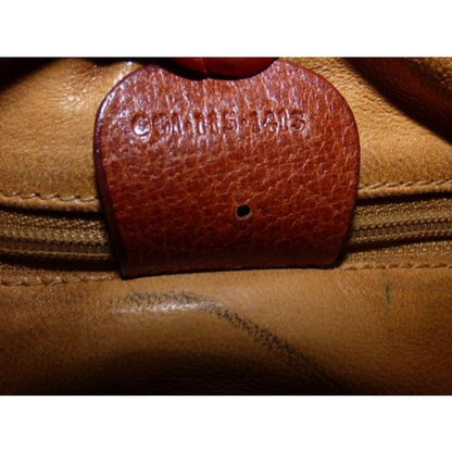 Gucci Black Linen And Camel Leather Bucket Bag With Equestrian Strap