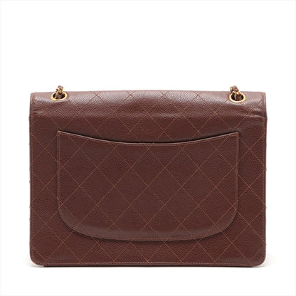 Chanel Matrasse Caviar S Single Flap Single Chain Bag Brown Gold  5th