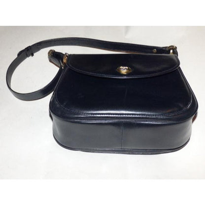 Gucci Vintage Pursesdesigner Purses Midnight Blueblack Leather Hobo Bag