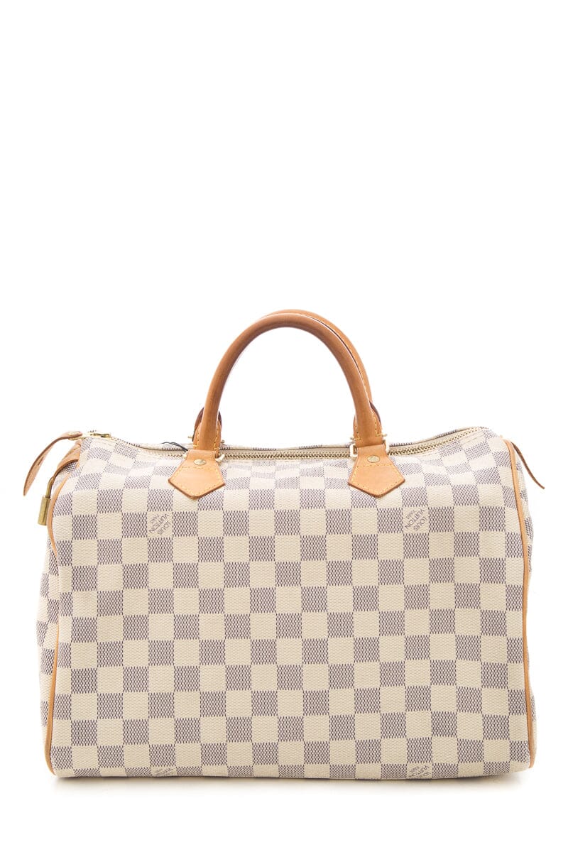 Louis Vuitton 2008 White Damier Speedy HandBag