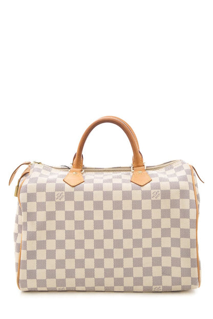 Louis Vuitton 2008 White Damier Speedy HandBag