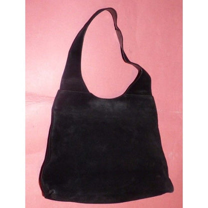 Gucci Hobo Vintage Pursesdesigner Purses Black Suede Satchel