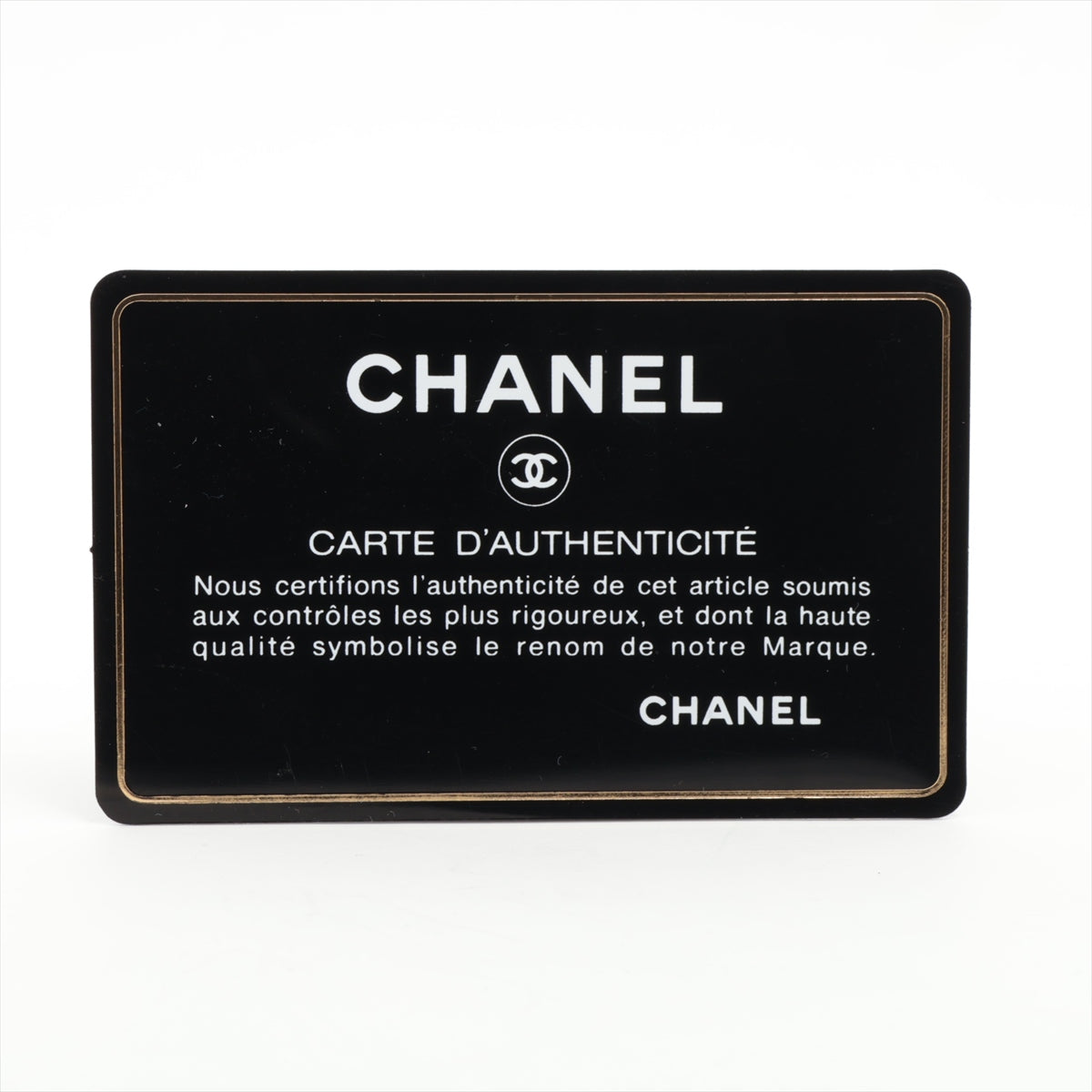 Chanel Coco Charm Leather x Stalls Round  Wallet Black Gold