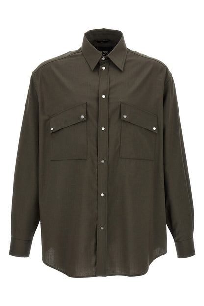 Fendi Men Wool Shirt