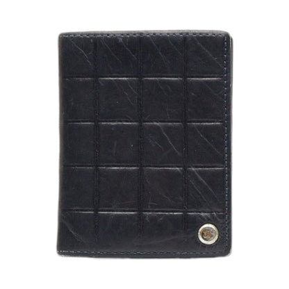 Chanel Chocolate Bar Card Case  Leather Business card case in Fair condition