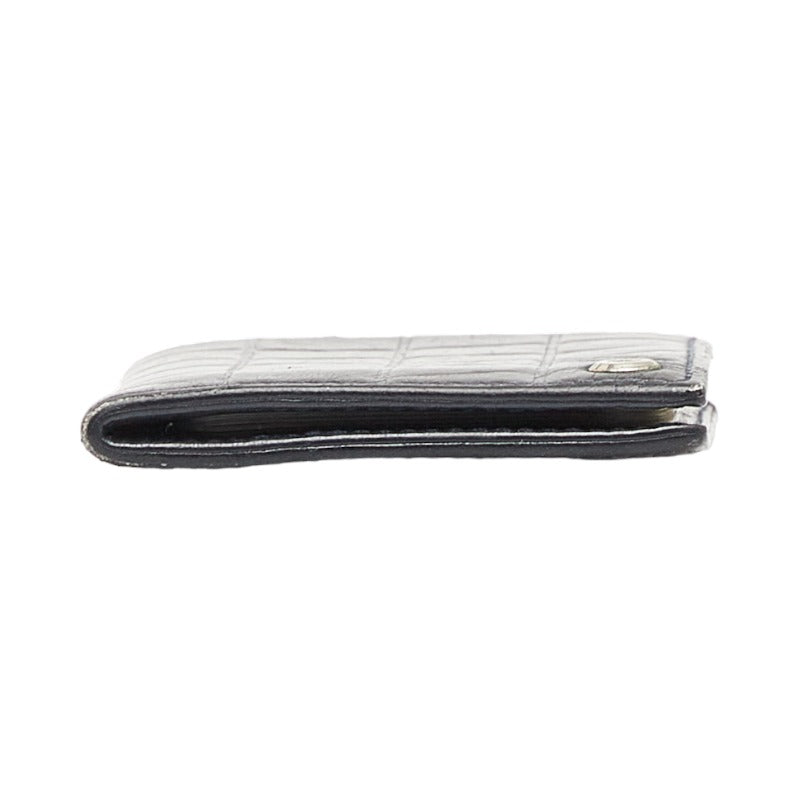 Chanel Chocolate Bar Card Case  Leather Business card case in Fair condition