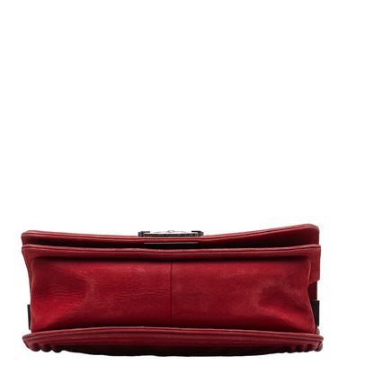 Medium Chevron Suede Le Boy Flap Bag - '10s
