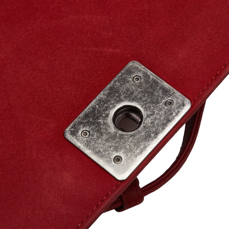 Medium Chevron Suede Le Boy Flap Bag - '10s