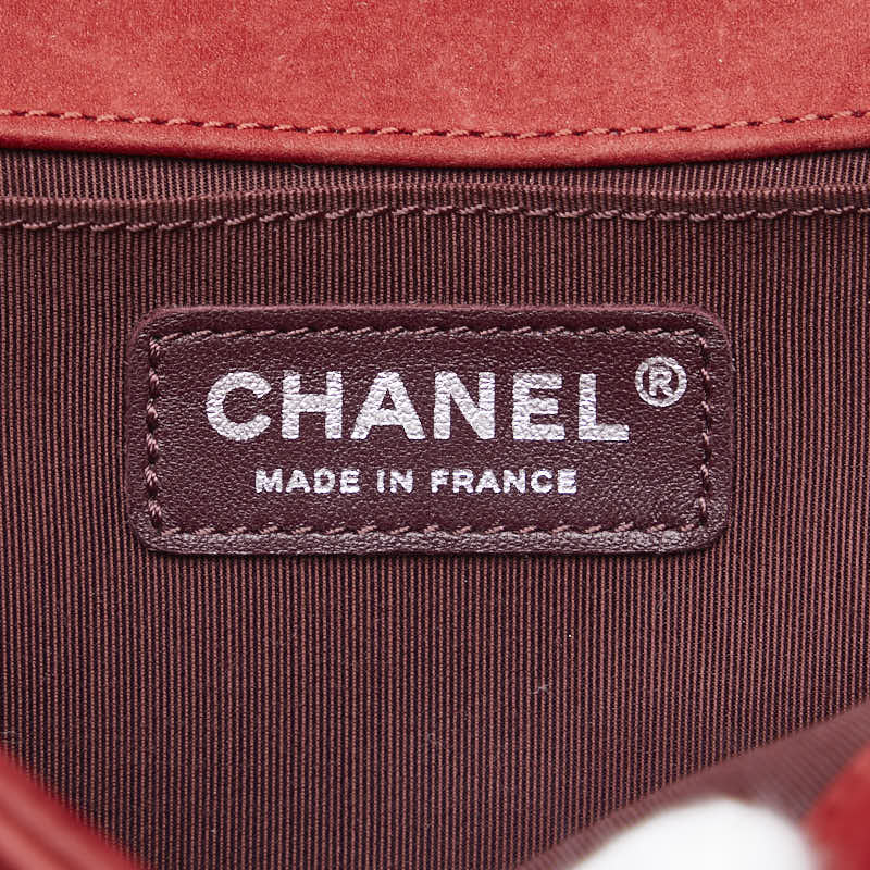 Medium Chevron Suede Le Boy Flap Bag - '10s
