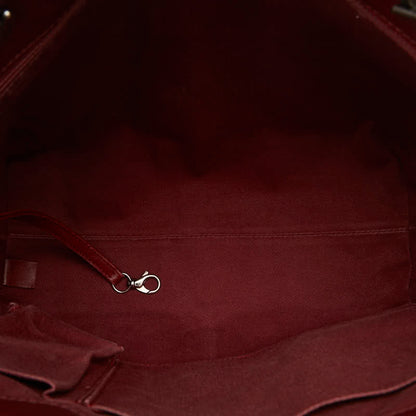Chanel Aged Lambskin Shopping Tote Leather Tote Bag in Good condition