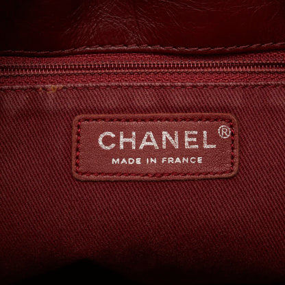 Chanel Aged Lambskin Shopping Tote Leather Tote Bag in Good condition