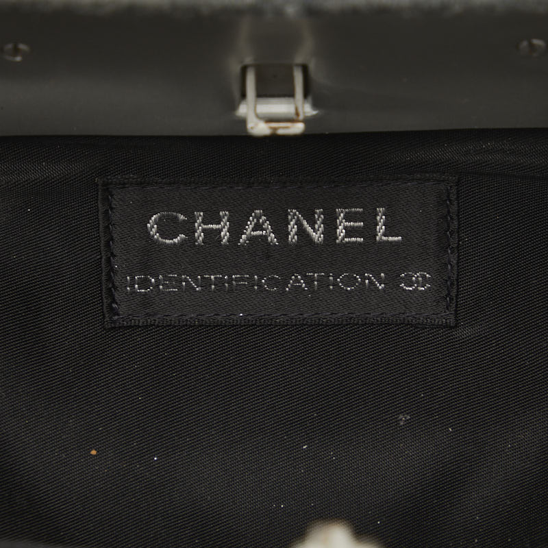Chanel Identification Millenium Hard Case Bag Cotton Crossbody Bag in Good condition