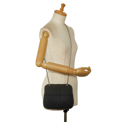 Chanel Identification Millenium Hard Case Bag Cotton Crossbody Bag in Good condition