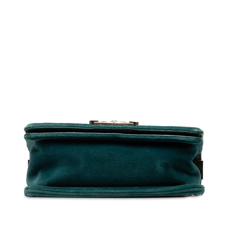 Chanel Small Suede Le Boy Flap Bag Suede Shoulder Bag in Good condition