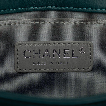 Chanel Small Suede Le Boy Flap Bag Suede Shoulder Bag in Good condition
