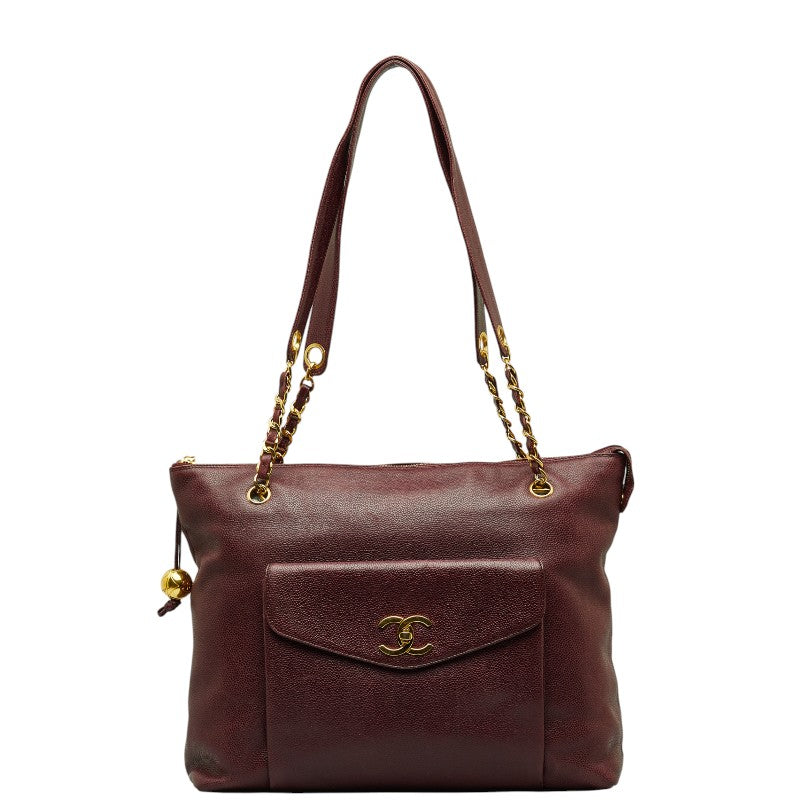 CC Caviar Chain Tote - '10s