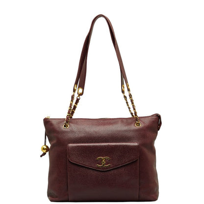 CC Caviar Chain Tote - '10s