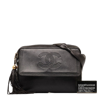 CC Leather Fringe Camera Bag - '10s