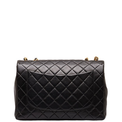 Jumbo Quilted Leather Single Flap Bag - '10s