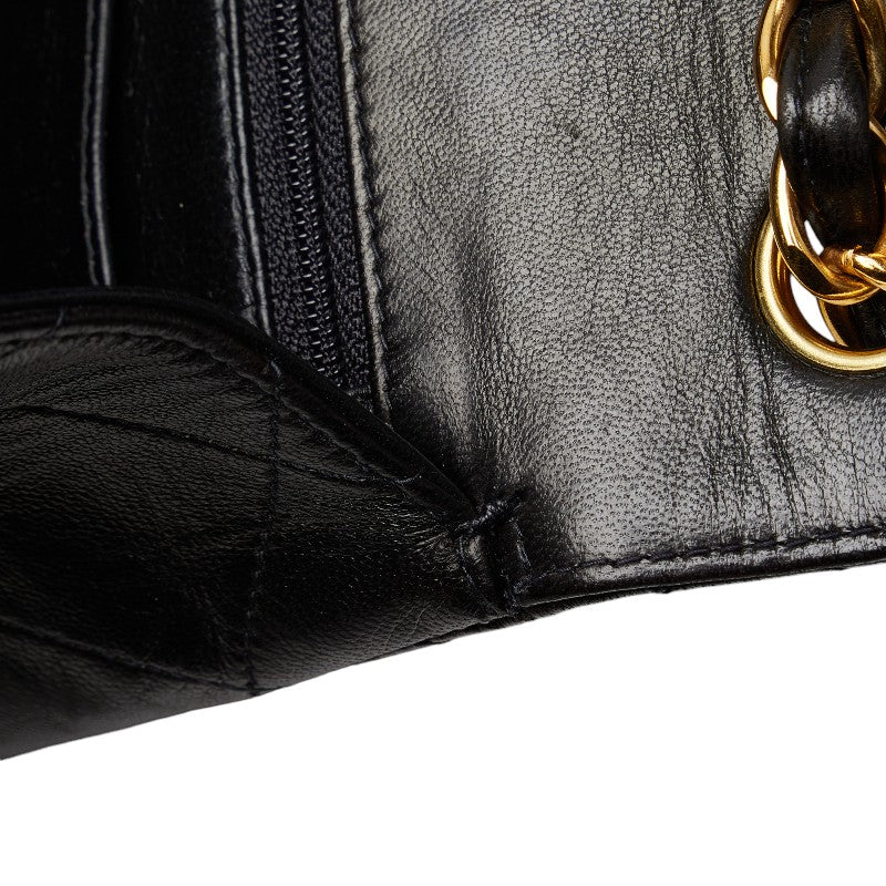 Jumbo Quilted Leather Single Flap Bag - '10s