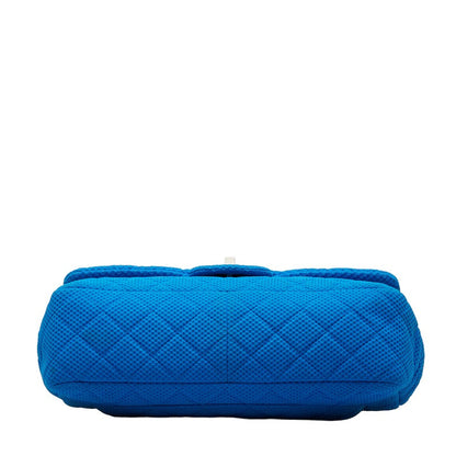 Chanel Jumbo Canvas Single Flap Bag Canvas Shoulder Bag in Good condition