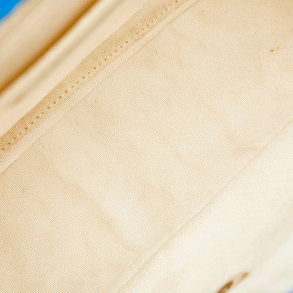 Chanel Jumbo Canvas Single Flap Bag Canvas Shoulder Bag in Good condition