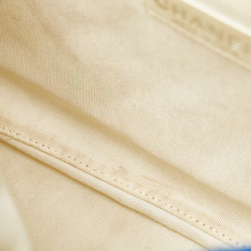 Chanel Jumbo Canvas Single Flap Bag Canvas Shoulder Bag in Good condition