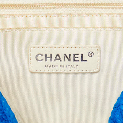 Chanel Jumbo Canvas Single Flap Bag Canvas Shoulder Bag in Good condition