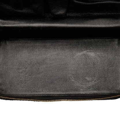 Chanel Quilted Leather Chain Vanity Bag Leather Vanity Bag in Good condition
