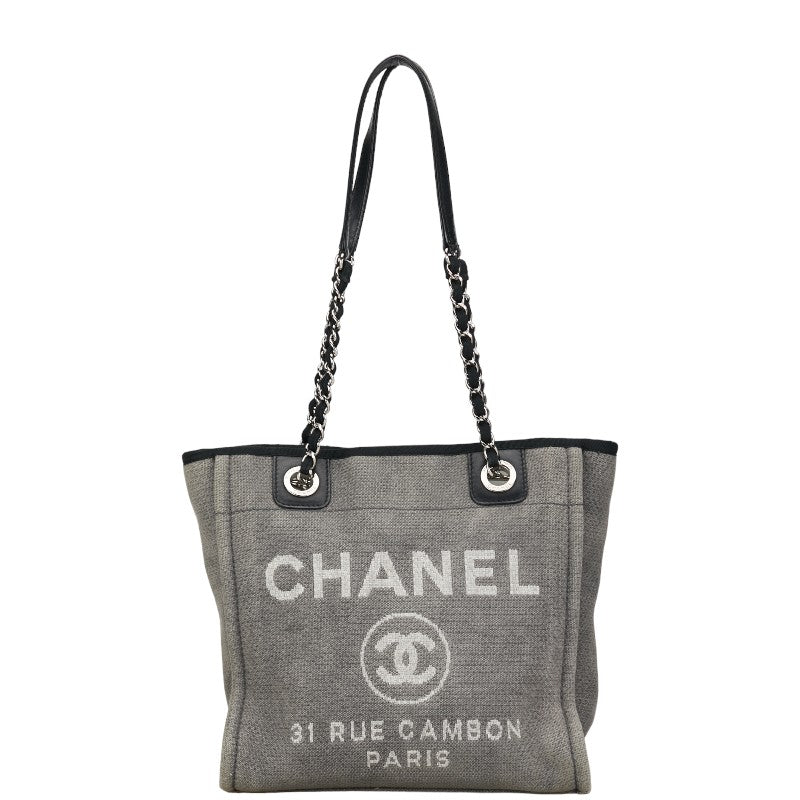 Chanel Deauville Large Tote Bag  Canvas Tote Bag in Good condition