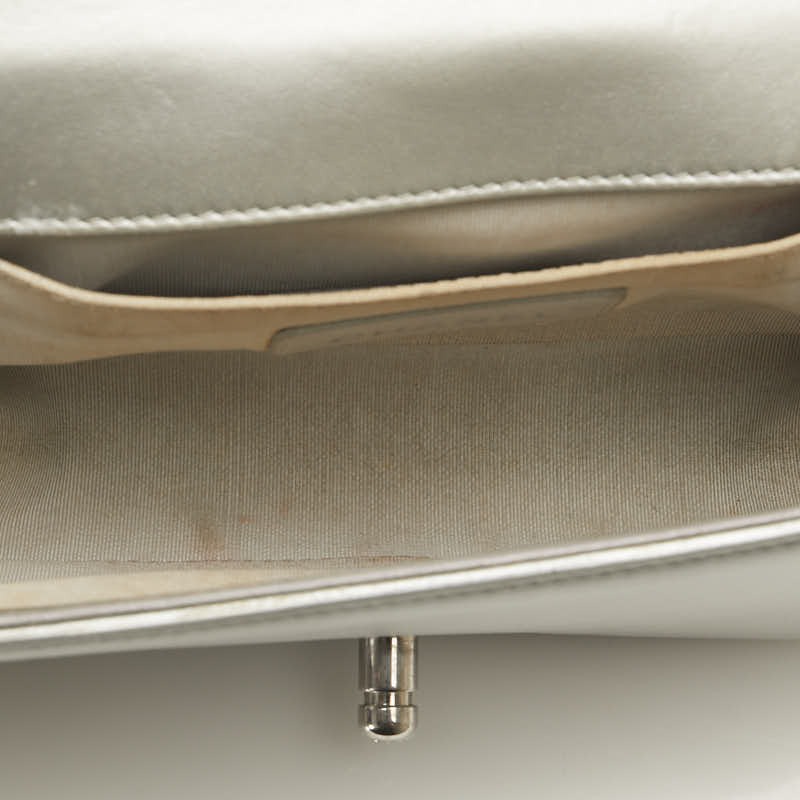 Chanel Metallic Classic Le Boy Flap Bag  Leather Shoulder Bag in Good condition
