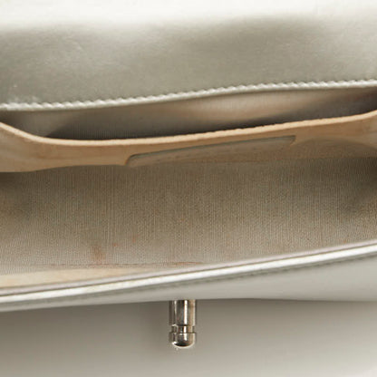 Chanel Metallic Classic Le Boy Flap Bag  Leather Shoulder Bag in Good condition