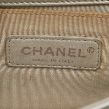 Chanel Metallic Classic Le Boy Flap Bag  Leather Shoulder Bag in Good condition