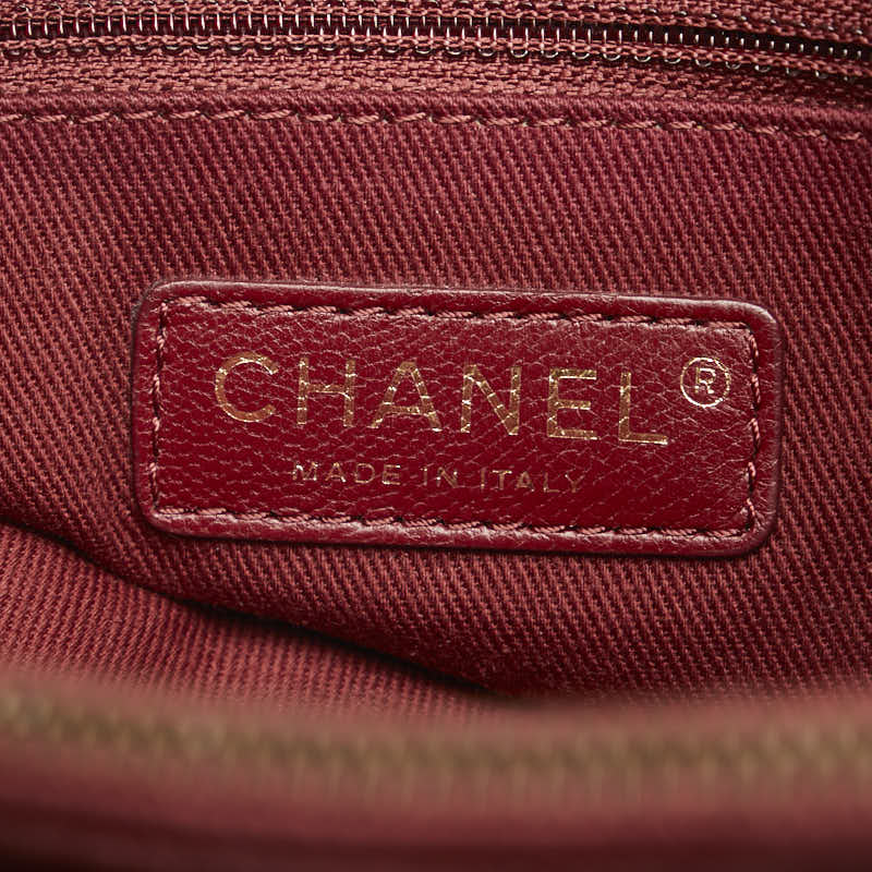 Chanel Quilted Caviar Shiva Tote Bag Leather Tote Bag in Good condition