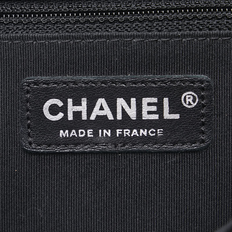 Chanel Large Perforated Leather Le Boy Flap Bag Leather Shoulder Bag in Good condition