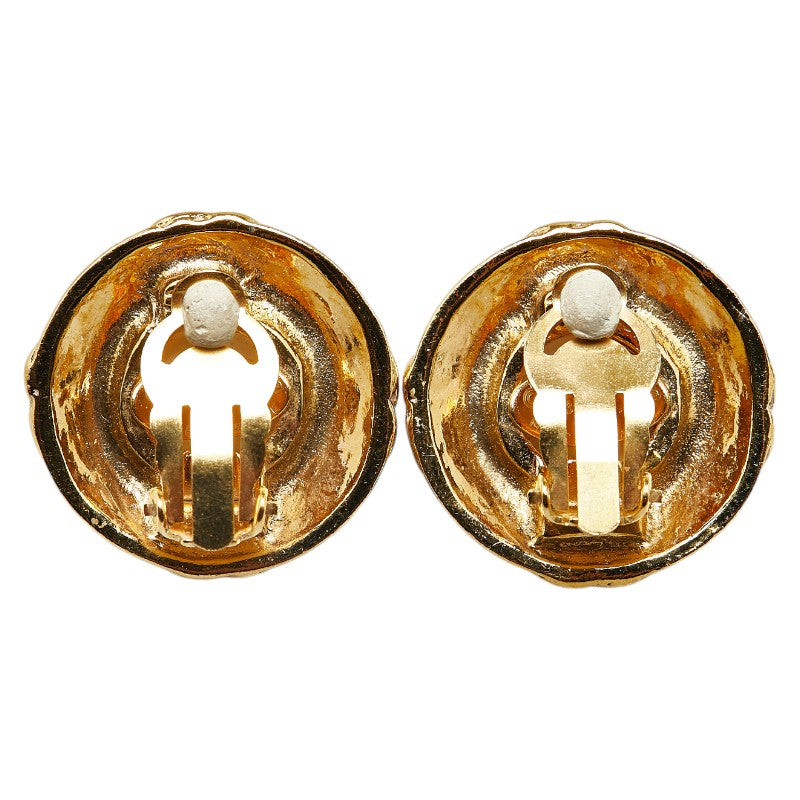 Chanel CC Pearl Clip On Earrings  Metal Earrings in Excellent condition