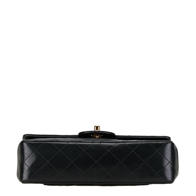 Chanel Small Classic Double Flap Bag Leather Shoulder Bag in Good condition
