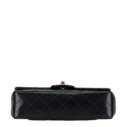 Chanel Small Classic Double Flap Bag Leather Shoulder Bag in Good condition