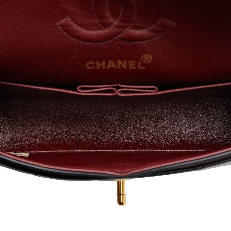 Chanel Small Classic Double Flap Bag Leather Shoulder Bag in Good condition