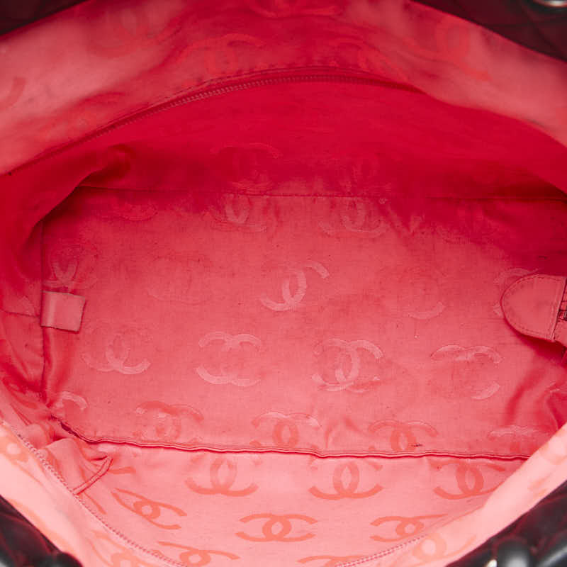 Chanel Cambon Quilted Leather Tote Bag Leather Tote Bag in Good condition