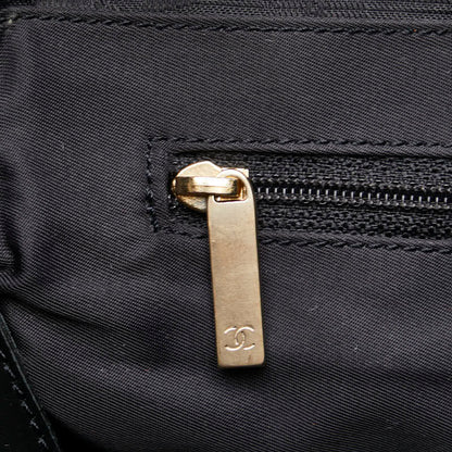 Chanel New Travel Line Tote Bag Canvas Tote Bag in Good condition